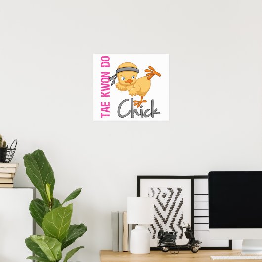 Tae Kwon Do Chick Poster (Thuiskantoor)