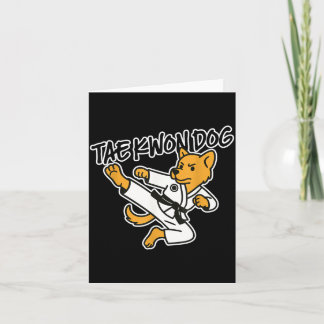 Tae Kwon Do Hond Koreaanse Vechtkunst Vliegende Tr Kaart