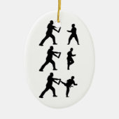 Tae Kwon-Do Keramisch Ornament (Voorkant)