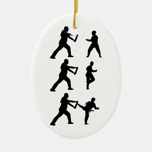 Tae Kwon-Do Keramisch Ornament (Voorkant)