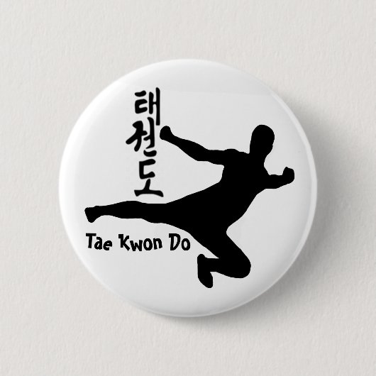 Tae kwon do ronde button 5,7 cm (Voorkant)