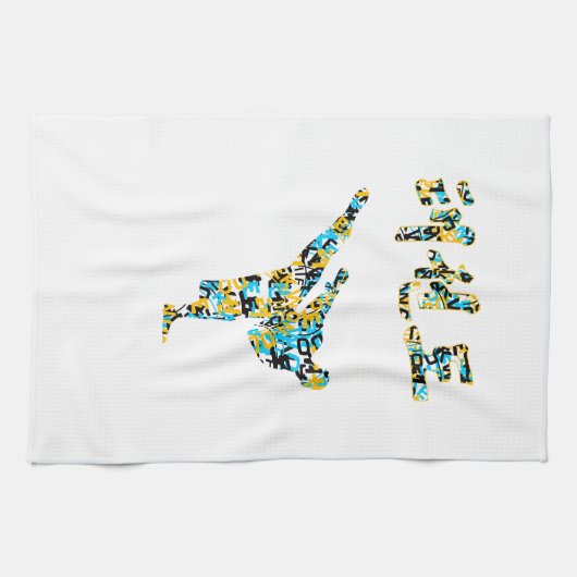 Taekwon-Do Towel Theedoek (Horizontaal)