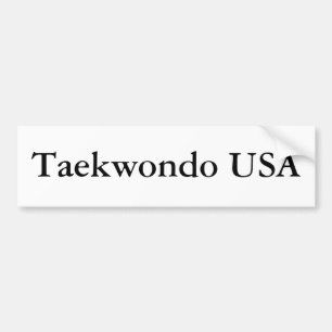 Taekwondo Amerikaanse Bumpersticker