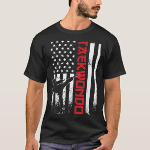 Taekwondo Amerikaanse Vlag Taekwondo Vechters VS-V T-shirt