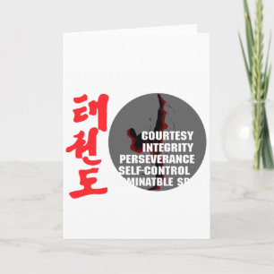 Taekwondo Beginselen Vechtkunst Tae Kwon Do T Shir Kaart