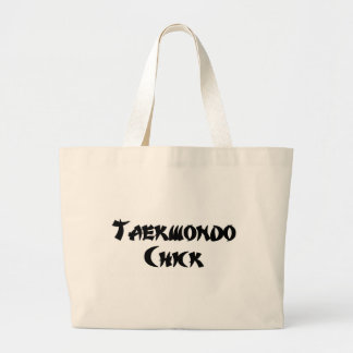 Taekwondo Chick Grote Tote Bag