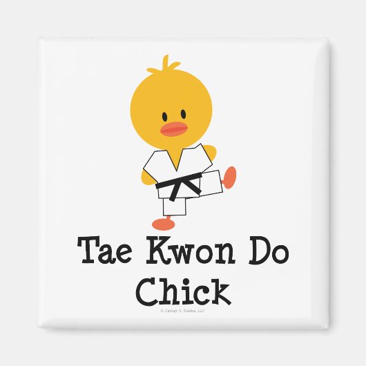 Taekwondo Chick Magnet (Devant)