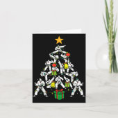 Taekwondo Christmas Tree Xmas Martial Arts Karate Kaart (Voorkant)