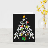 Taekwondo Christmas Tree Xmas Martial Arts Karate Kaart (Gele Bloem)