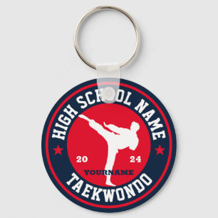 Taekwondo Club Martial Arts Custom Color Sports Sleutelhanger