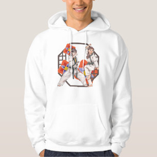 Taekwondo Duo: Oefening en Traditionele Discipline Hoodie