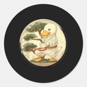 Taekwondo Eend Bonsai Boom Mma Vechtkunst Karate Ronde Sticker