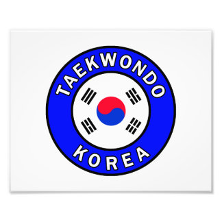 Taekwondo Foto Afdruk