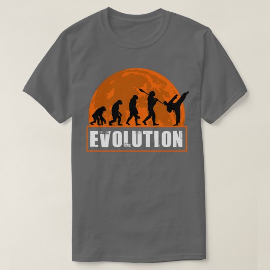 Taekwondo Funny Human Evolution Gift T-shirt (Design voorkant)