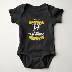 Taekwondo Grandma Family Martial Arts Self Defense Romper