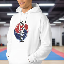 Taekwondo Hangul met Koreaans vlagpenseelsymbool