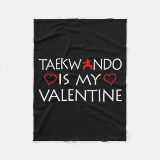 Taekwondo is mijn Valentijn - Martial Arts Fleece Deken