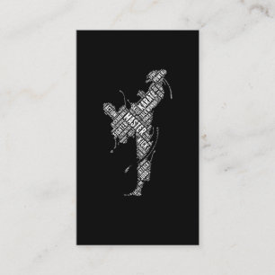 Taekwondo Judo Karate Fighter Martial Arts Visitekaartje