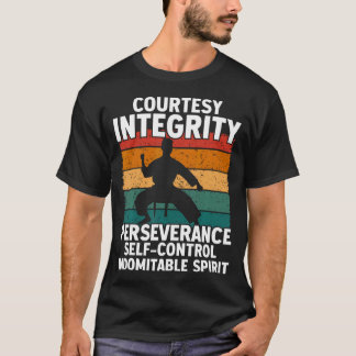Taekwondo Karate 5 Principes Vechtkunst T-shirt