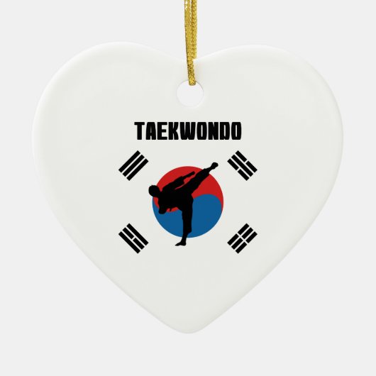 Taekwondo Keramisch Ornament (Voorkant)
