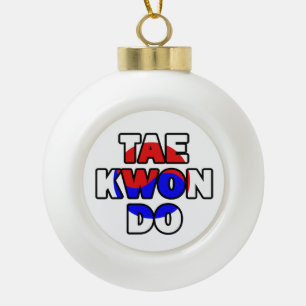 Taekwondo Keramische Bal Ornament