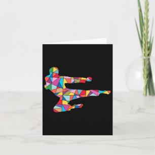 Taekwondo Kick Martial Arts Boy Mannen Kinder Kara Kaart