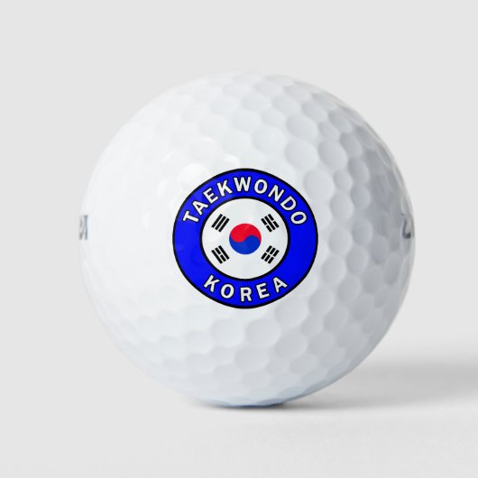 Taekwondo Korea Golfballen (Voorkant)