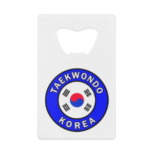 Taekwondo Korea Kredietkaart Flessenopener