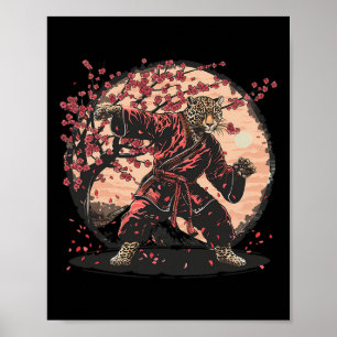 Taekwondo Luipaard Kickboksen Dieren Jiu-jitsu Kun Poster