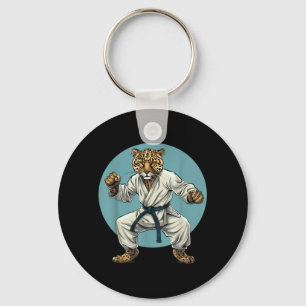 Taekwondo Luipaard Kickboksen Dieren Jiu-Jitsu Sleutelhanger