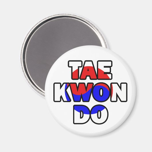 Taekwondo Magneet (Voorkant / Achterkant)