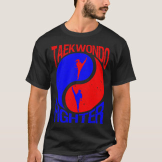 Taekwondo Martial Art Yin en Yang USA T-shirt