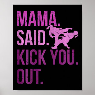 Taekwondo Meisjes Kinder Karate Martial Arts Poster
