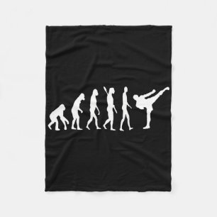 Taekwondo Mma Evolution Judo Kung Fu Tkw Kickboxin Fleece Deken