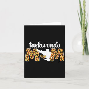Taekwondo Moeder Luipaard Taekwondo Mama Taekwondo Kaart