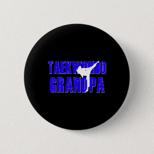 Taekwondo Opa Papa Shirt Tae Kwon Do Meisje Gran Ronde Button 5,7 Cm