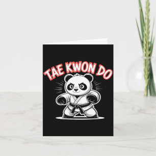 Taekwondo Panda - Grappige Mma Tkd Panda Kaart