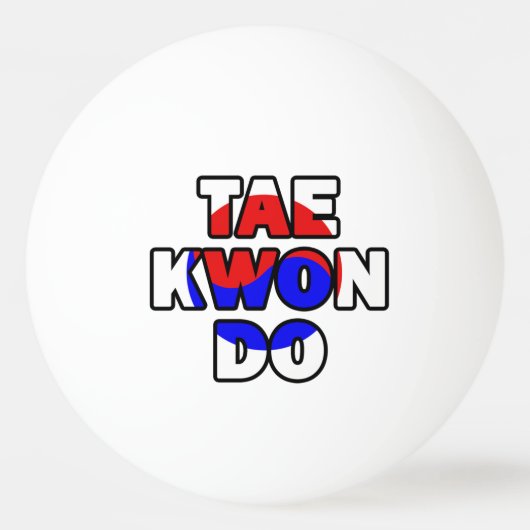Taekwondo Pingpongballen (Voorkant)
