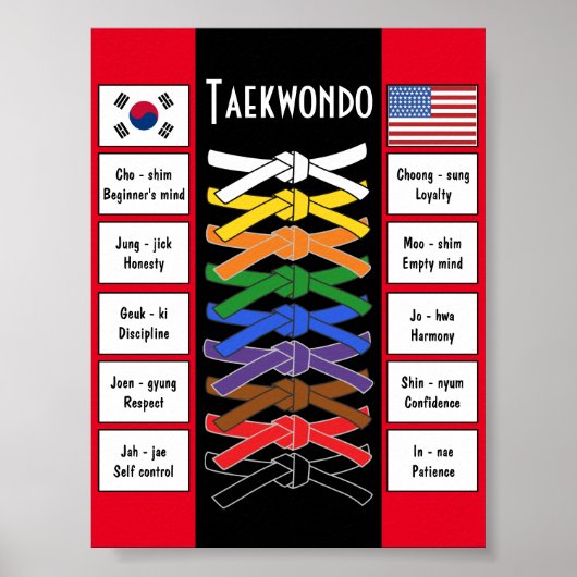 Taekwondo poster (Voorkant)