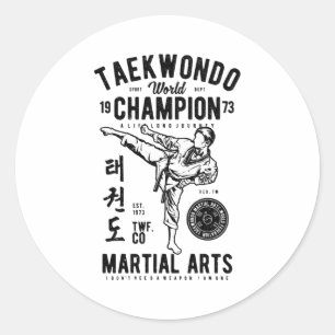 Taekwondo Ronde Sticker