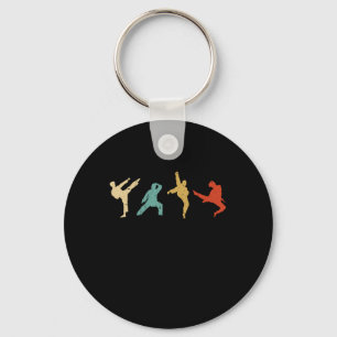  Taekwondo Silhouette Kick Karate Gift Idea Sleutelhanger