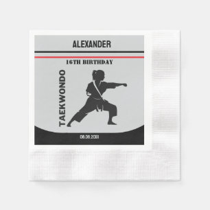 Taekwondo Speler, Verjaardagscadeau, Team Karate Servet