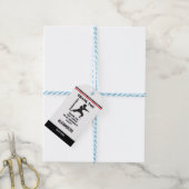 Taekwondo speler, Verjaardagsmeisje, Team Karate Cadeaulabel (Met Touw)