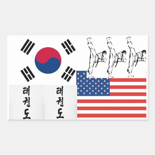 Taekwondo Sticker (Voorkant)