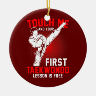 Taekwondo Tae Kwon Do Korean Self Defense Boys Keramisch Ornament