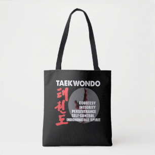 Taekwondo Tenets Martial Arts Tae kwon do Draagtas