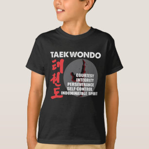Taekwondo Tenets Martial Arts Tae kwon do T-shirt