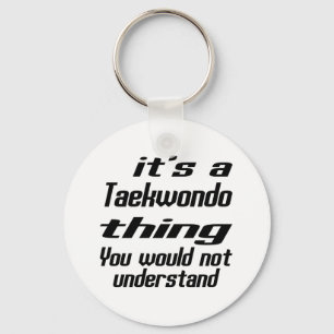 Taekwondo Thing Design Sleutelhanger