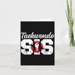 Taekwondo Zus Taekwondo Zuster Taekwondo Vechtster Kaart