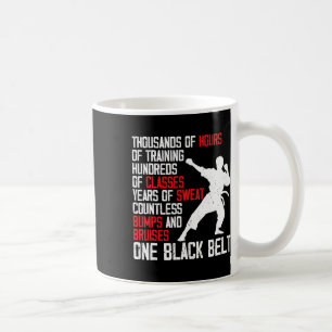 Taekwondo zwarte band Funny Karate Judo Martial Ar Koffiemok